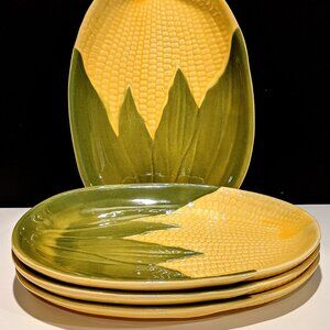 Shawnee “Corn Queen” Ceramic Luncheon Plates - Set of 4